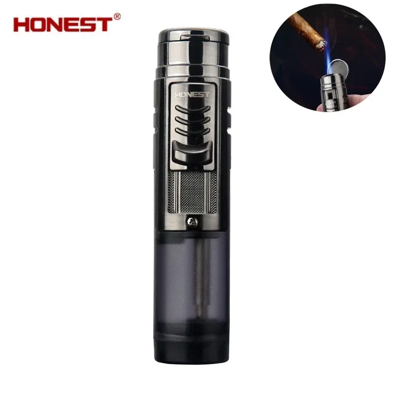 Lighter Windproof - New HONEST Flint Unusual Transparent Gas