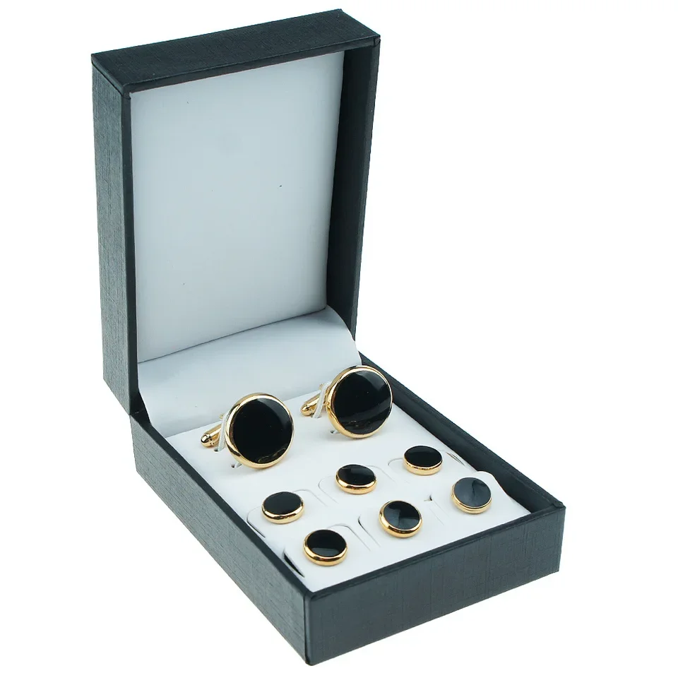 Men Accessories For Wedding - 8PCS Elegant Copper Shell Cufflinks for