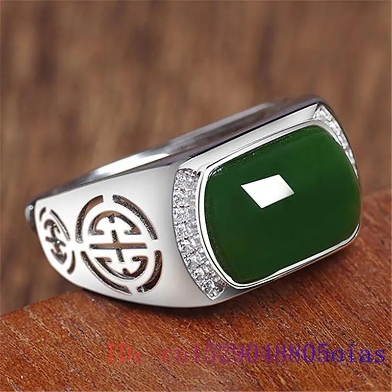 Green Jade Ring Gifts Fashion  - Men Accessories For Wedding 리뷰 및 가격