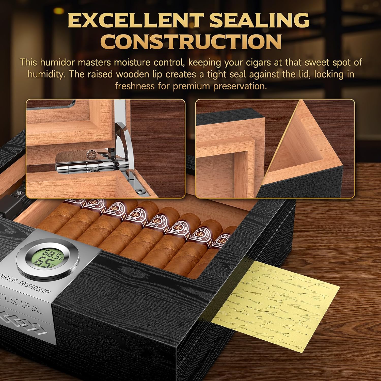 Cedar Wood Cigar Humidor Box S - Cigar Cutter Set 리뷰 및 가격