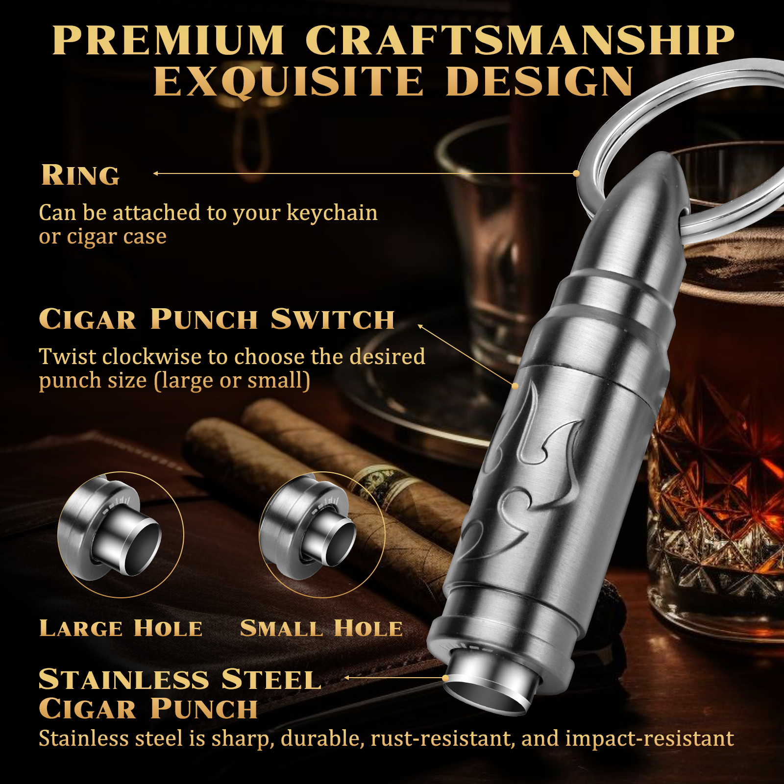 Cigar Punch Cutter Cigar Punch - Cigar Cutter Set 리뷰 및 가격