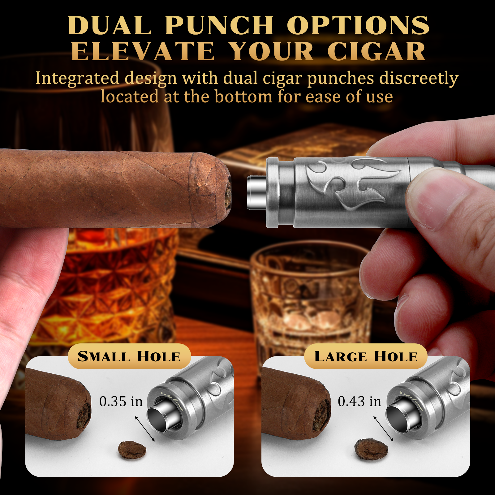 Cigar Punch Cutter Cigar Punch - Cigar Cutter Set 리뷰 및 가격