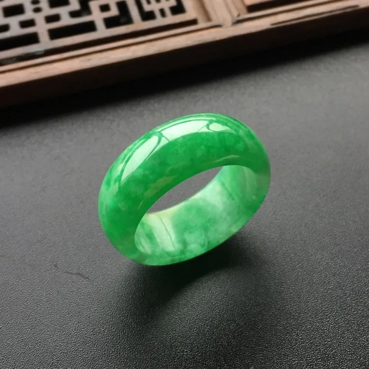Natural Green Jade Ring Jadeit - Men Accessories For Wedding 리뷰 및 가격
