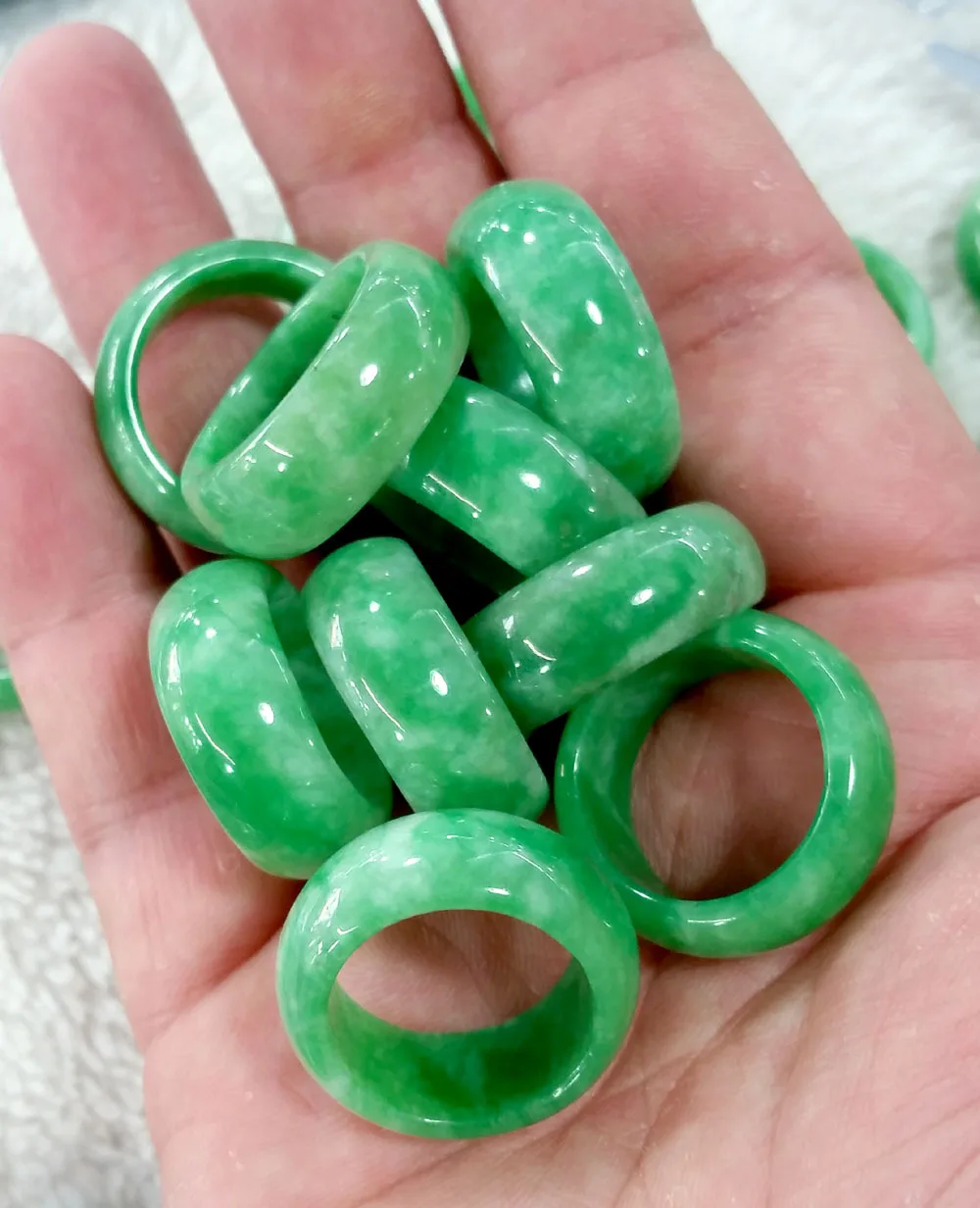Natural Green Jade Ring Jadeit - Men Accessories For Wedding 리뷰 및 가격