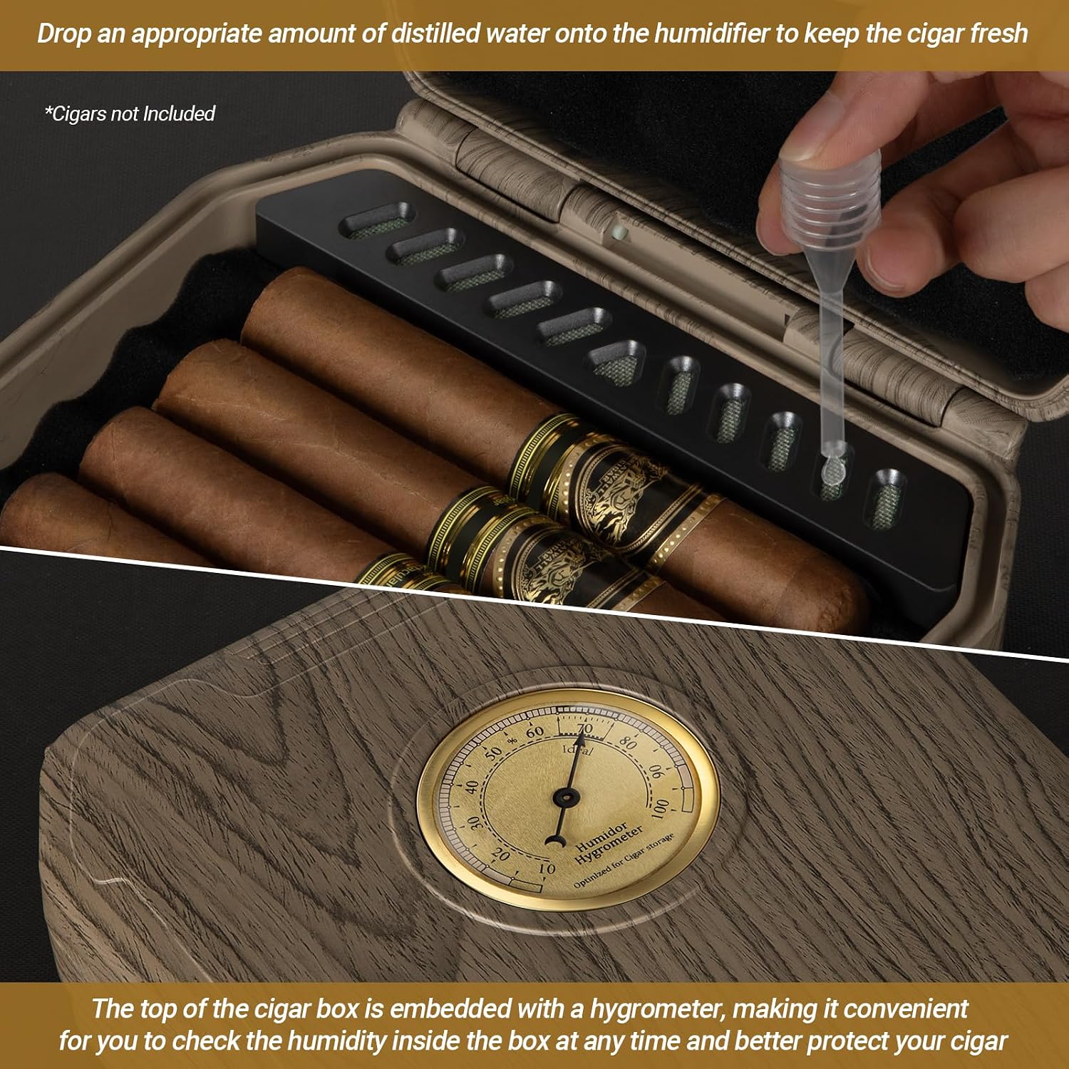 Travel Cigar Humidor Case - Ce - Cigar Cutter Set 리뷰 및 가격