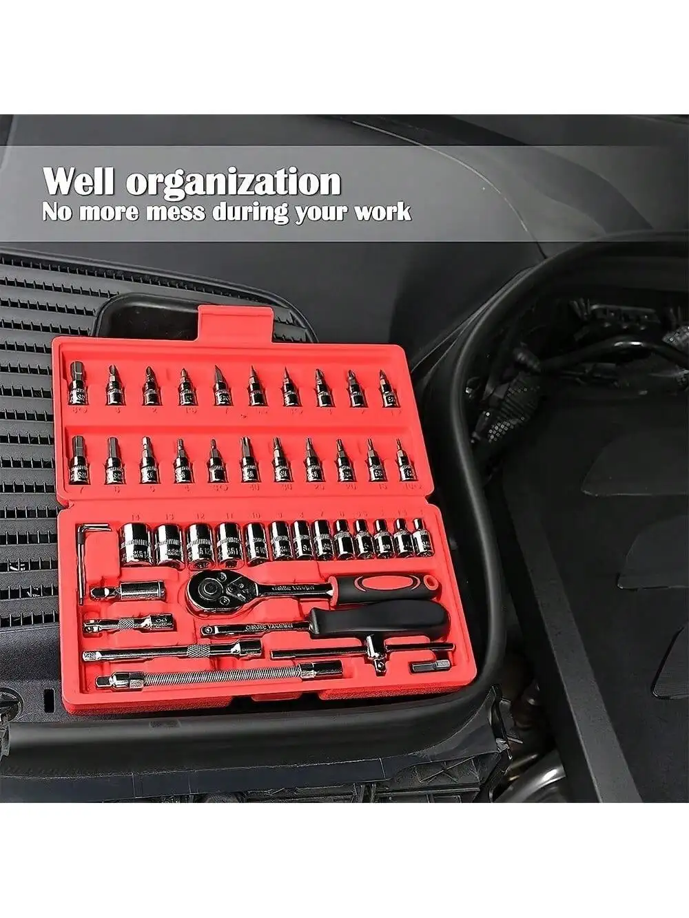 46 Piece 1/4 Inch Drive Socket - Men Accessories Box 리뷰 및 가격
