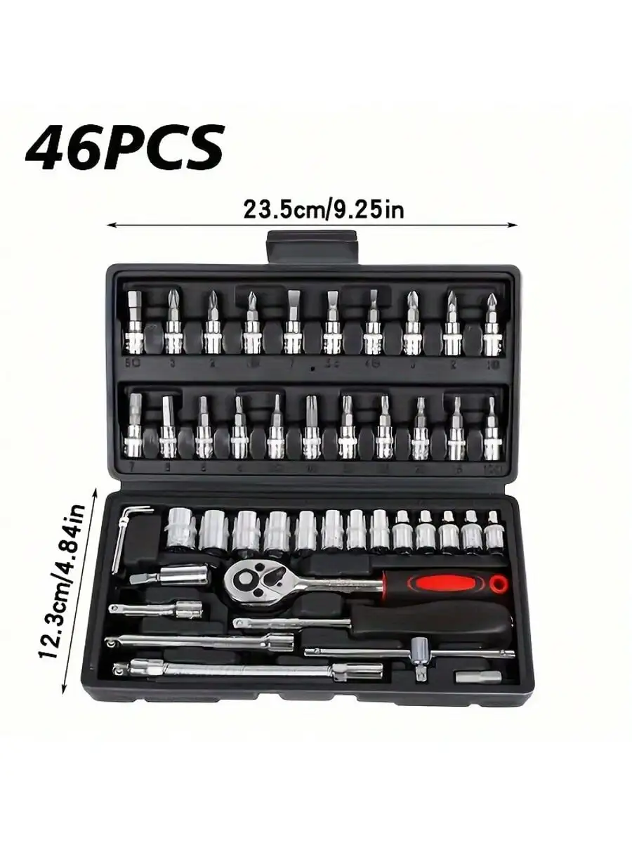 46 Piece 1/4 Inch Drive Socket - Men Accessories Box 리뷰 및 가격
