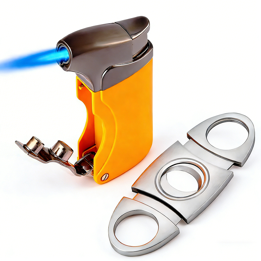 Luxury Cigar Lighter Torch Win - Cigar Cutter Set 리뷰 및 가격