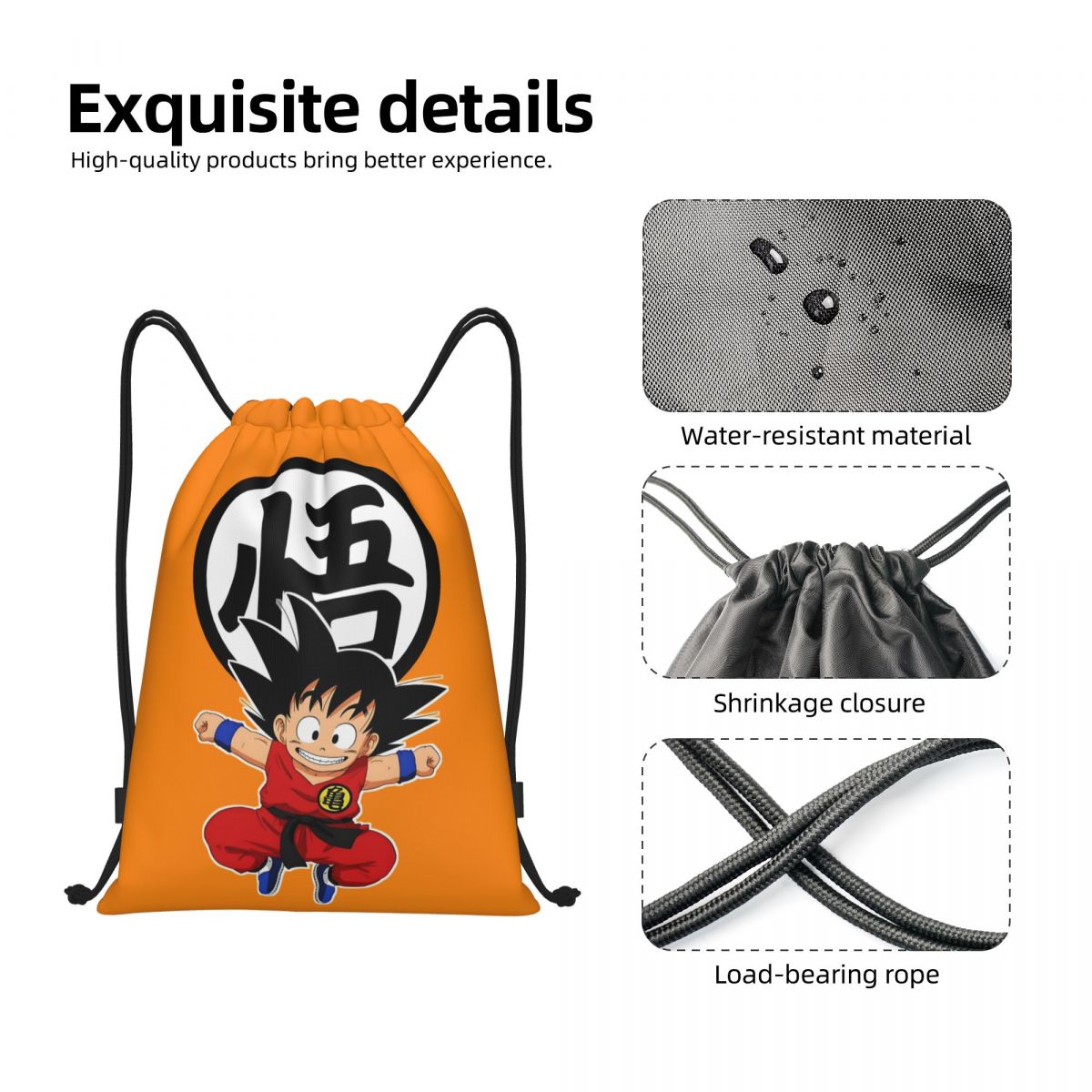 DBZ G-Gokues Cartoon Drawstrin - Men Accessories Shop 리뷰 및 가격