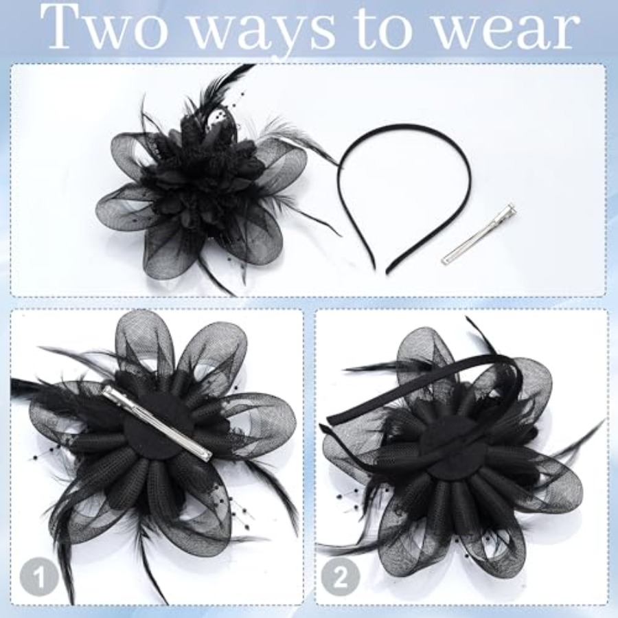 Tea Party Hats for Women Fasci - Men Accessories For Wedding 리뷰 및 가격